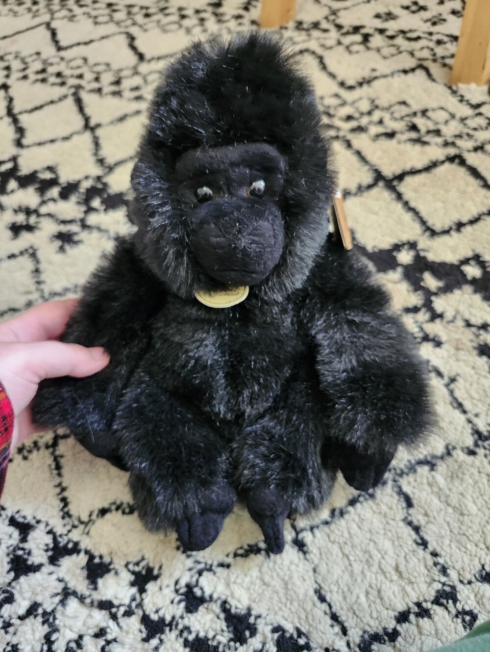Miyoni By Aurora Silverback Black Gorilla Plush Stuffed Animal